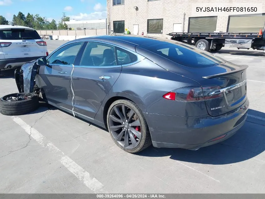 5YJSA1H46FF081650 2015 Tesla Model S 85D/P85D