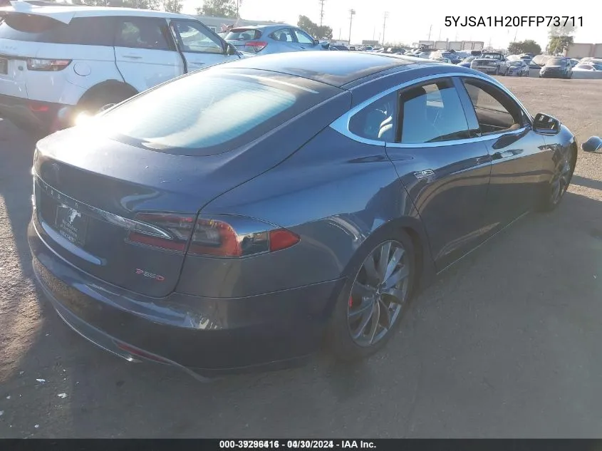 2015 Tesla Model S 70D/85D/P85D VIN: 5YJSA1H20FFP73711 Lot: 39296416