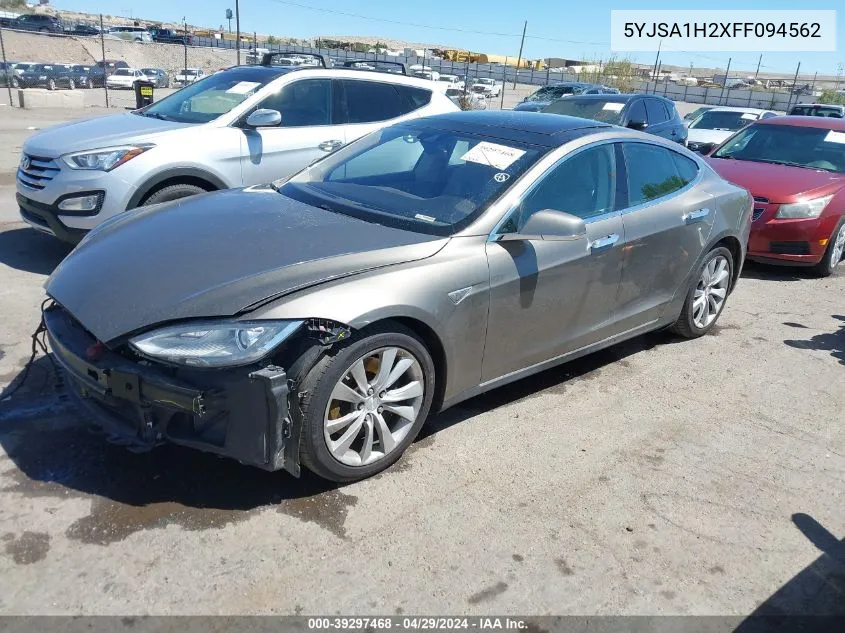 2015 Tesla Model S 70D/85D/P85D VIN: 5YJSA1H2XFF094562 Lot: 39297468