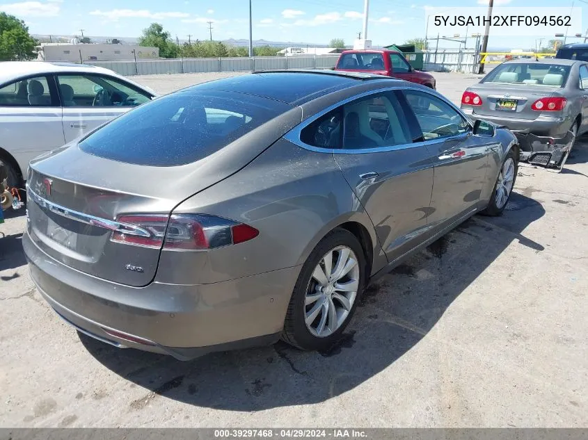 2015 Tesla Model S 70D/85D/P85D VIN: 5YJSA1H2XFF094562 Lot: 39297468