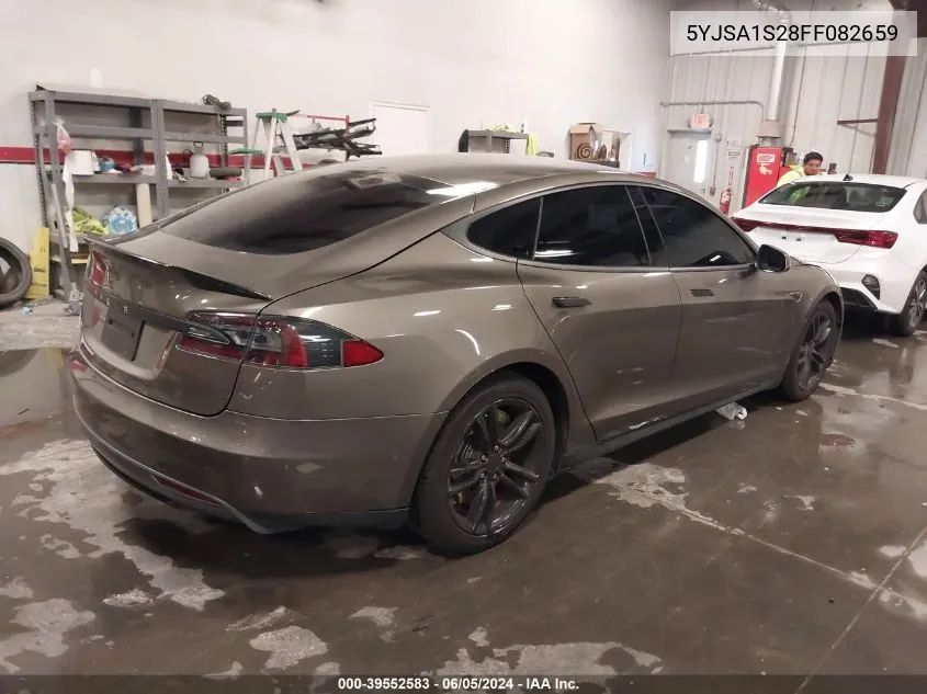 2015 Tesla Model S 70D/85D/P85D VIN: 5YJSA1S28FF082659 Lot: 39552583