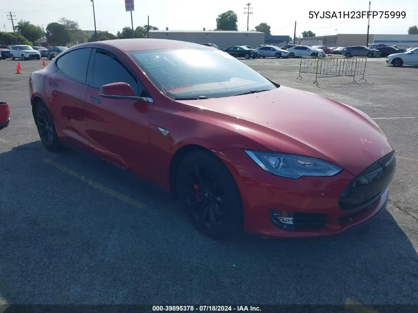 2015 Tesla Model S 70D/85D/P85D VIN: 5YJSA1H23FFP75999 Lot: 39895378