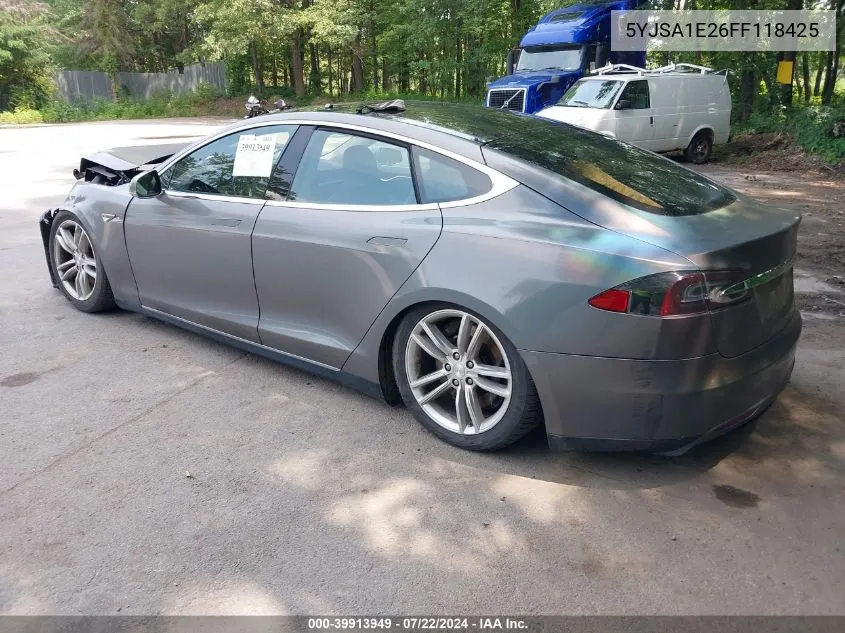 2015 Tesla Model S 70D/85D/P85D VIN: 5YJSA1E26FF118425 Lot: 39913949