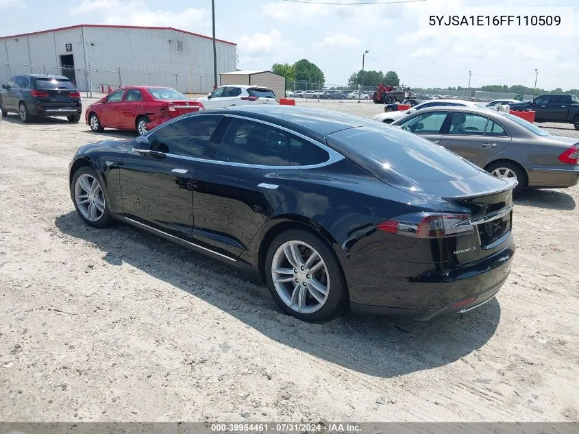 2015 Tesla Model S 60/70/85 VIN: 5YJSA1E16FF110509 Lot: 39954461