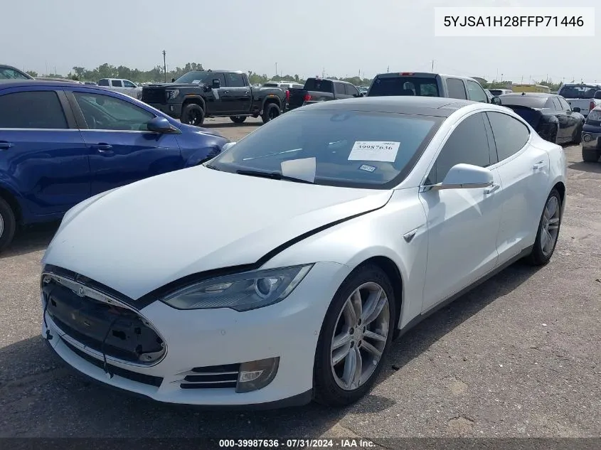 2015 Tesla Model S 70D/85D/P85D VIN: 5YJSA1H28FFP71446 Lot: 39987636