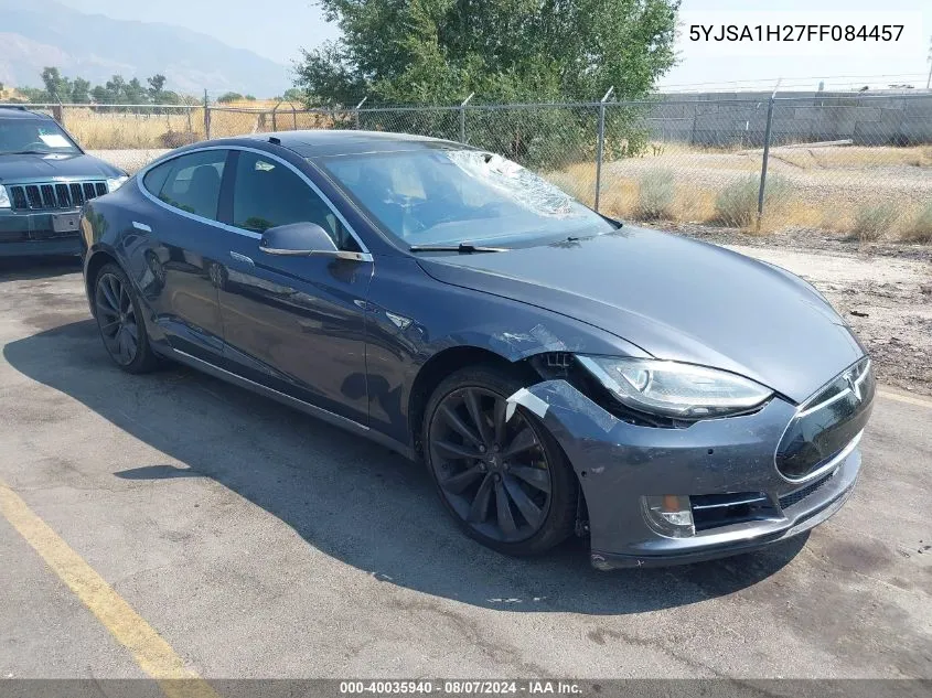 2015 Tesla Model S 70D/85D/P85D VIN: 5YJSA1H27FF084457 Lot: 40035940