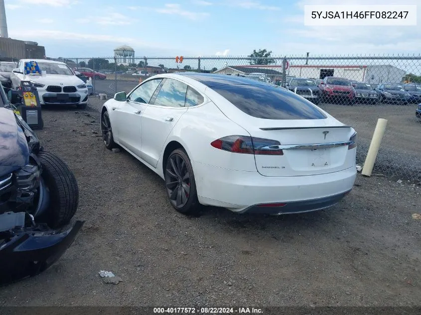 2015 Tesla Model S 85D/P85D VIN: 5YJSA1H46FF082247 Lot: 40177572