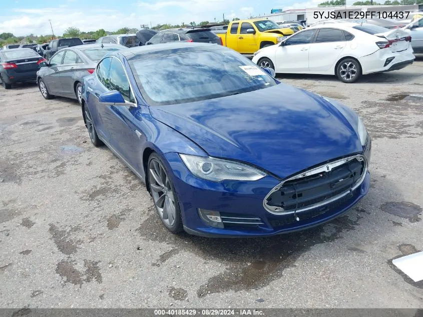 2015 Tesla Model S 70D/85D/P85D VIN: 5YJSA1E29FF104437 Lot: 40185429