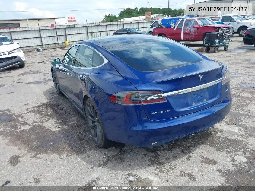 5YJSA1E29FF104437 2015 Tesla Model S 70D/85D/P85D