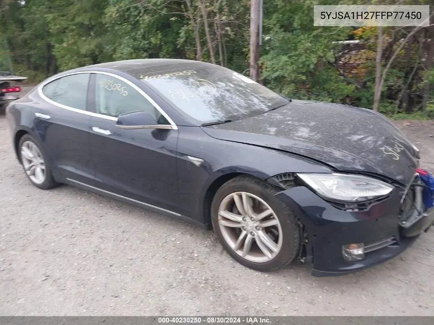 2015 Tesla Model S 70D/85D/P85D VIN: 5YJSA1H27FFP77450 Lot: 40230250