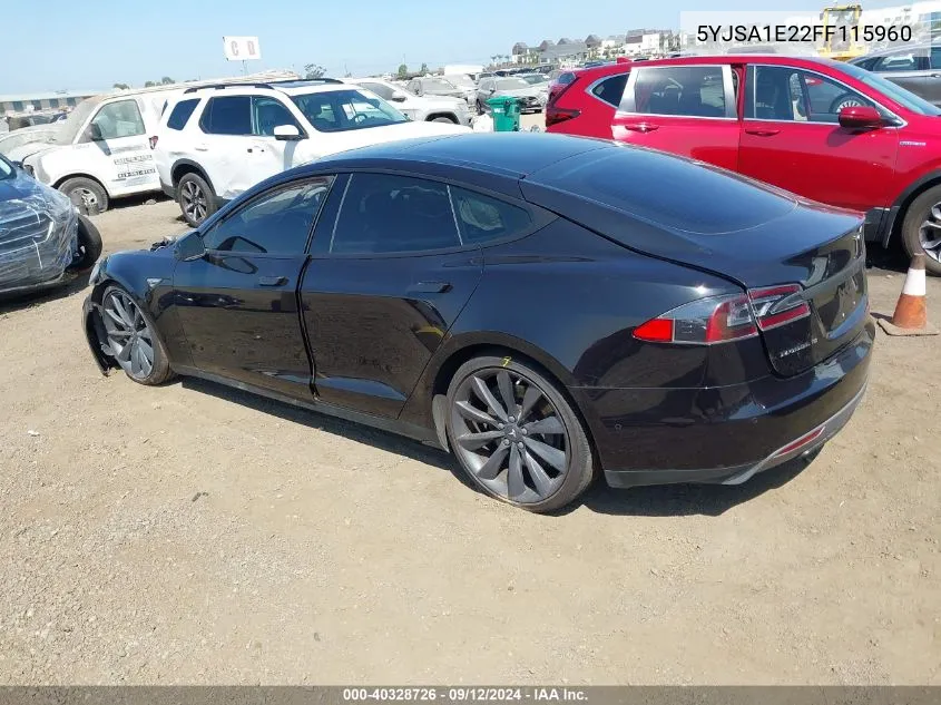 5YJSA1E22FF115960 2015 Tesla Model S 70D/85D/P85D