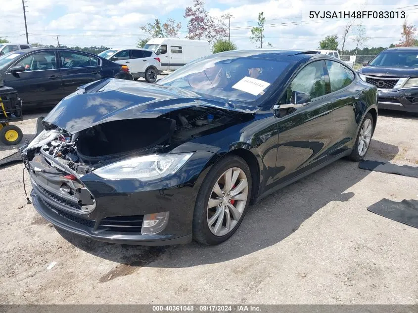 2015 Tesla Model S 85D/P85D VIN: 5YJSA1H48FF083013 Lot: 40361048