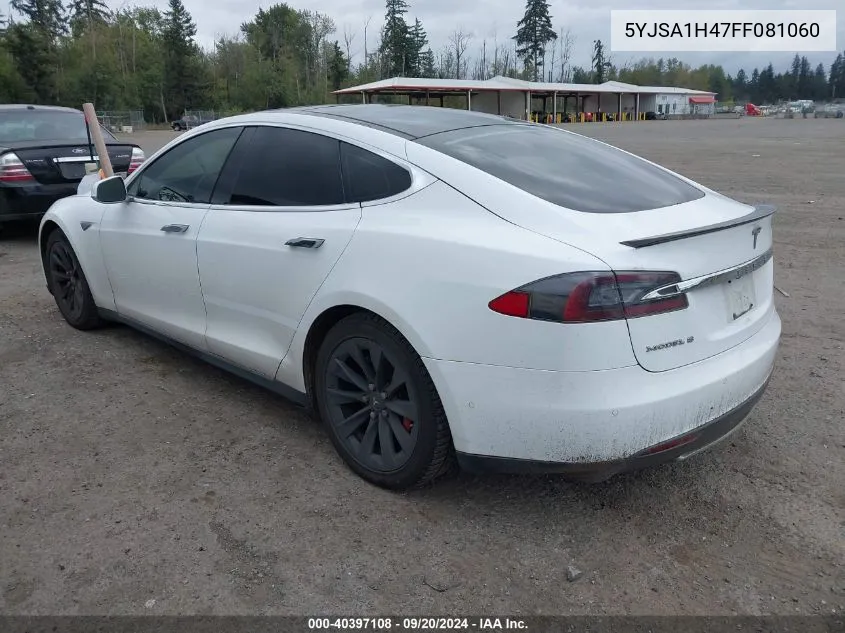 5YJSA1H47FF081060 2015 Tesla Model S 85D/P85D