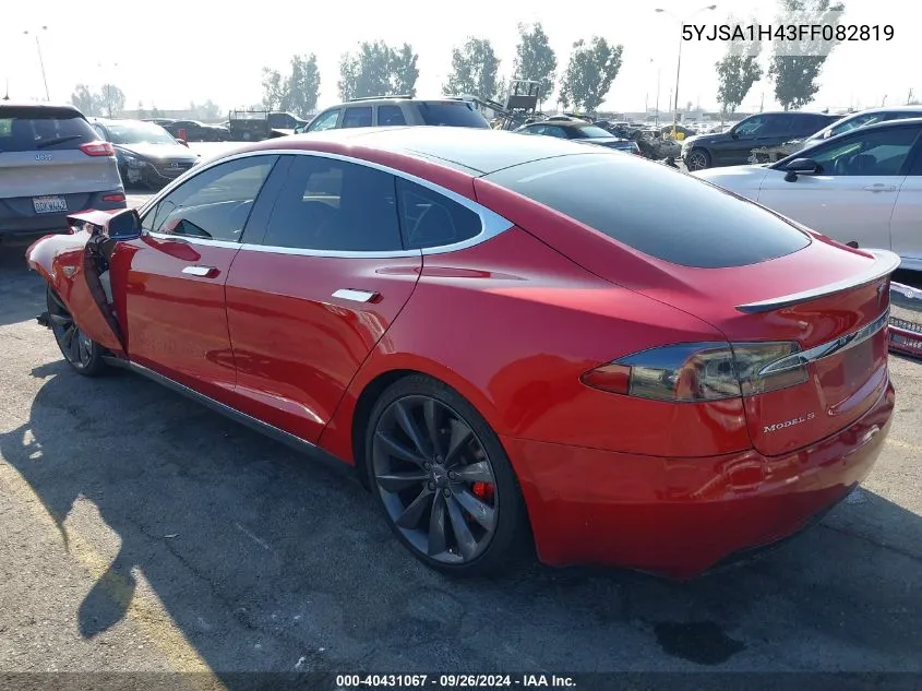 5YJSA1H43FF082819 2015 Tesla Model S 85D/P85D