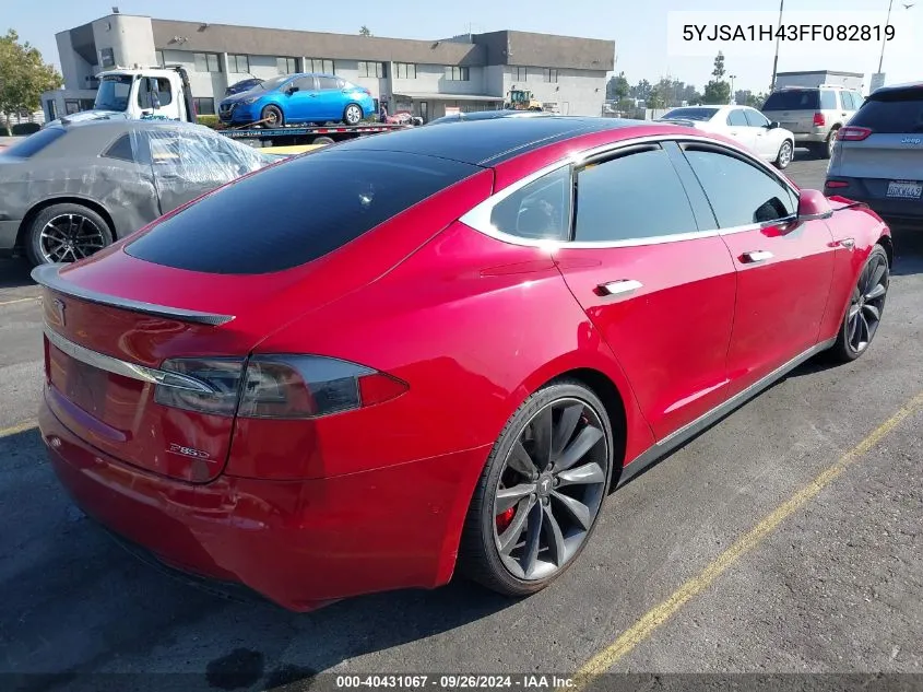 5YJSA1H43FF082819 2015 Tesla Model S 85D/P85D