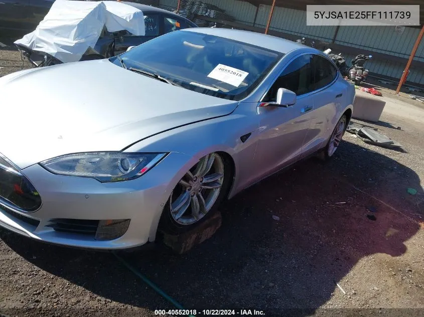 2015 Tesla Model S 70D/85D/P85D VIN: 5YJSA1E25FF111739 Lot: 40552018