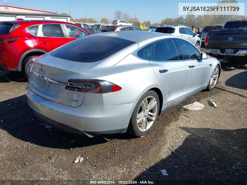 2015 Tesla Model S 70D/85D/P85D VIN: 5YJSA1E25FF111739 Lot: 40552018