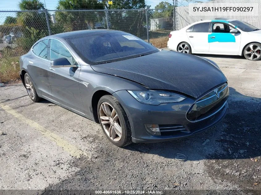 2015 Tesla Model S 60/70/85 VIN: 5YJSA1H19FF090297 Lot: 40651636