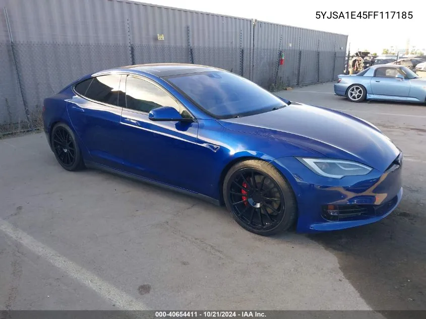 2015 Tesla Model S 85D/P85D VIN: 5YJSA1E45FF117185 Lot: 40654411