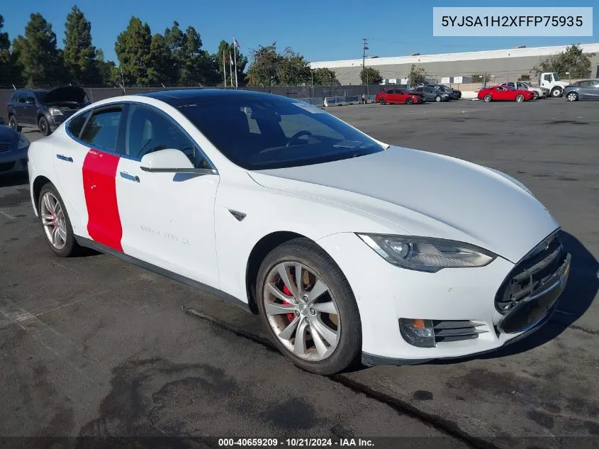 2015 Tesla Model S 70D/85D/P85D VIN: 5YJSA1H2XFFP75935 Lot: 40659209