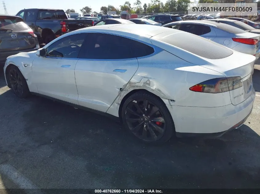 2015 Tesla Model S 85D/P85D VIN: 5YJSA1H44FF080609 Lot: 40762660