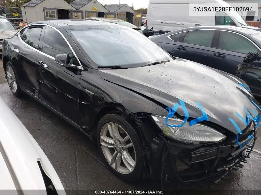 2015 Tesla Model S 70D/85D/P85D VIN: 5YJSA1E28FF102694 Lot: 40764464