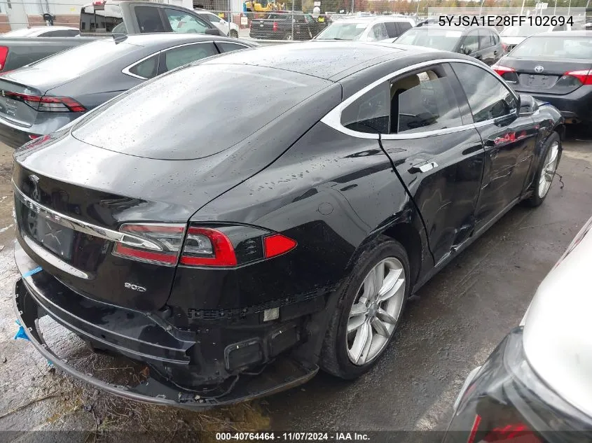 2015 Tesla Model S 70D/85D/P85D VIN: 5YJSA1E28FF102694 Lot: 40764464