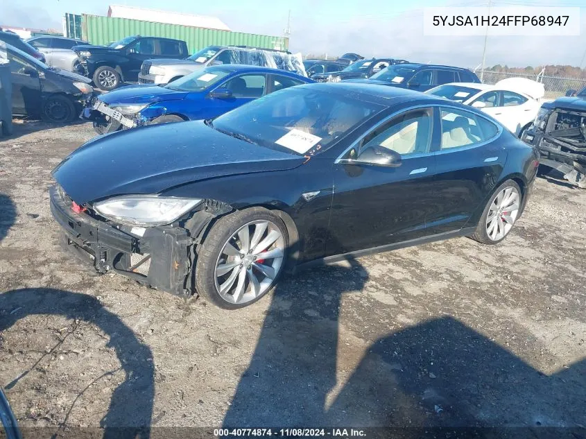 2015 Tesla Model S 70D/85D/P85D VIN: 5YJSA1H24FFP68947 Lot: 40774874