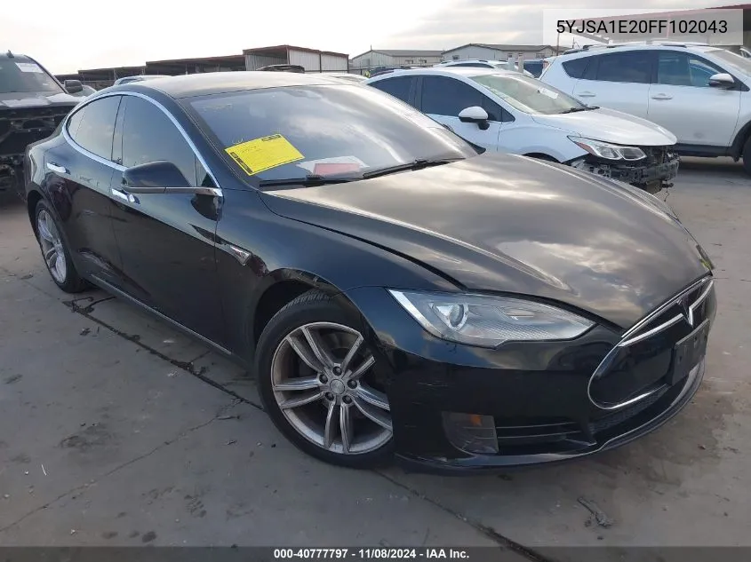 2015 Tesla Model S 70D/85D/P85D VIN: 5YJSA1E20FF102043 Lot: 40777797