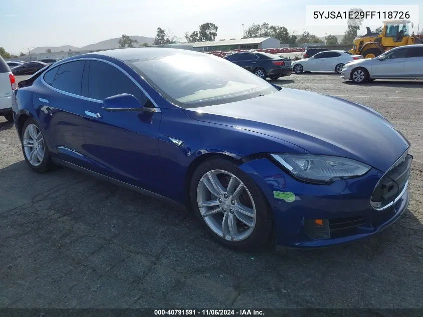 2015 Tesla Model S 70D/85D/P85D VIN: 5YJSA1E29FF118726 Lot: 40791591