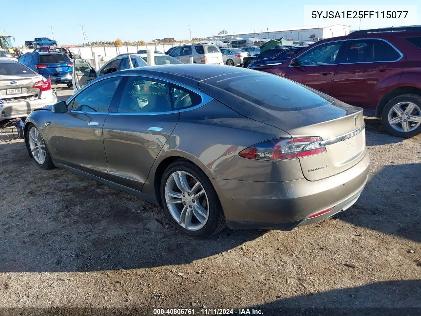 5YJSA1E25FF115077 2015 Tesla Model S 70D/85D/P85D