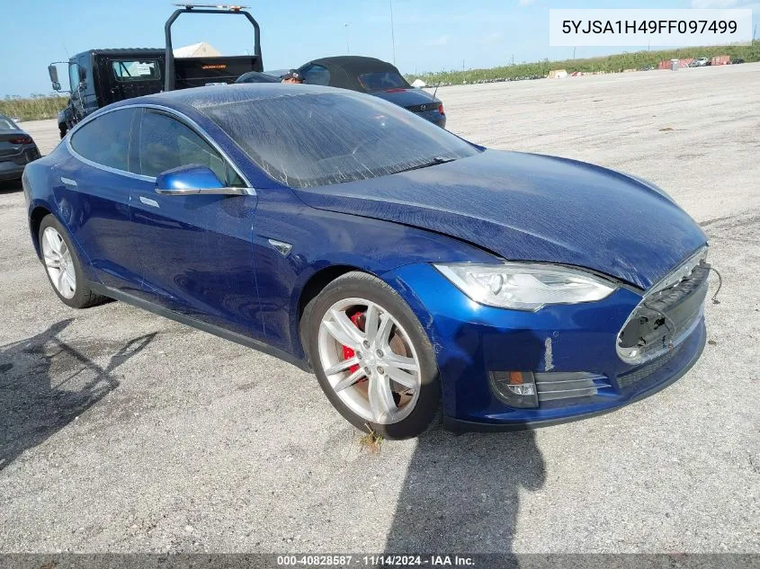 2015 Tesla Model S 85D/P85D VIN: 5YJSA1H49FF097499 Lot: 40828587