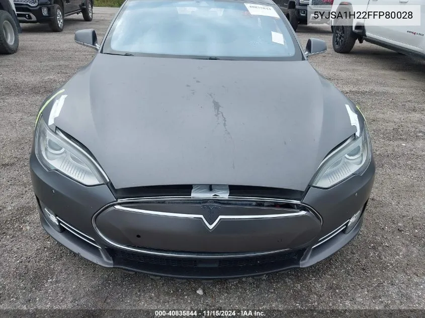 2015 Tesla Model S 70D/85D/P85D VIN: 5YJSA1H22FFP80028 Lot: 40835844