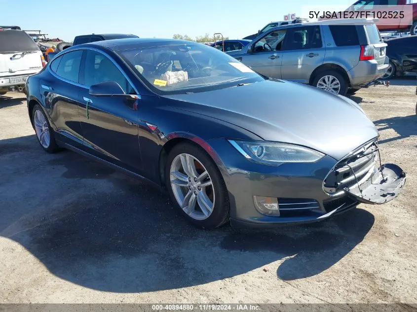 2015 Tesla Model S 70D/85D/P85D VIN: 5YJSA1E27FF102525 Lot: 40894880