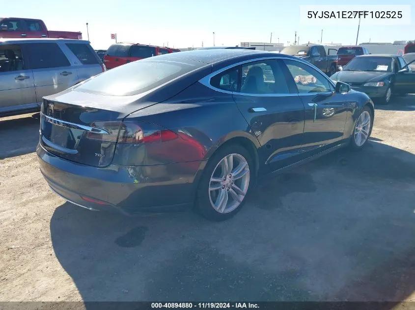 2015 Tesla Model S 70D/85D/P85D VIN: 5YJSA1E27FF102525 Lot: 40894880