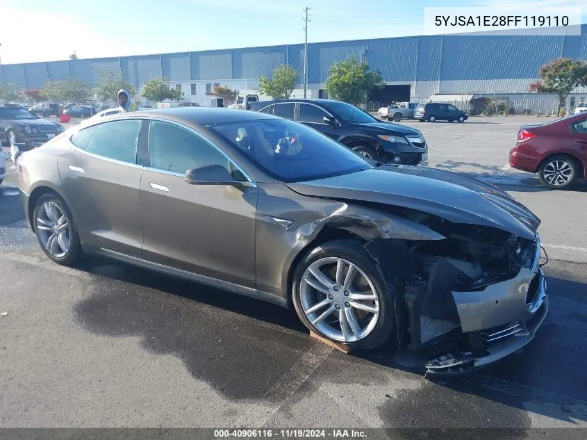 2015 Tesla Model S 70D/85D/P85D VIN: 5YJSA1E28FF119110 Lot: 40906116