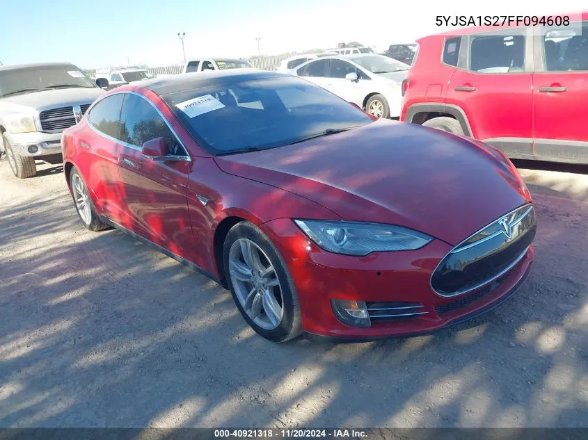 2015 Tesla Model S 70D/85D/P85D VIN: 5YJSA1S27FF094608 Lot: 40921318