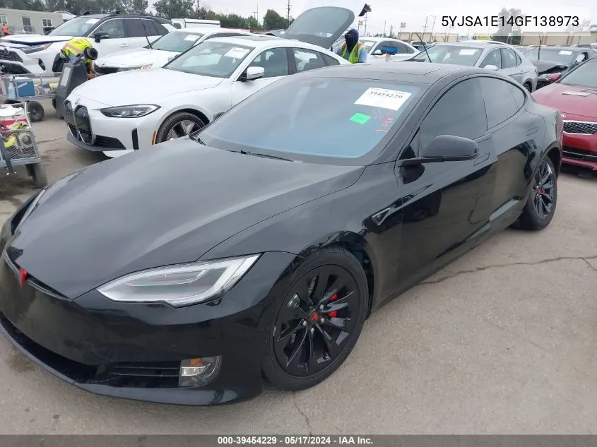 2016 Tesla Model S 60/70/75/85 VIN: 5YJSA1E14GF138973 Lot: 39454229