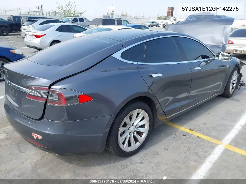 2016 Tesla Model S 60/70/75/85 VIN: 5YJSA1E12GF142276 Lot: 39770176