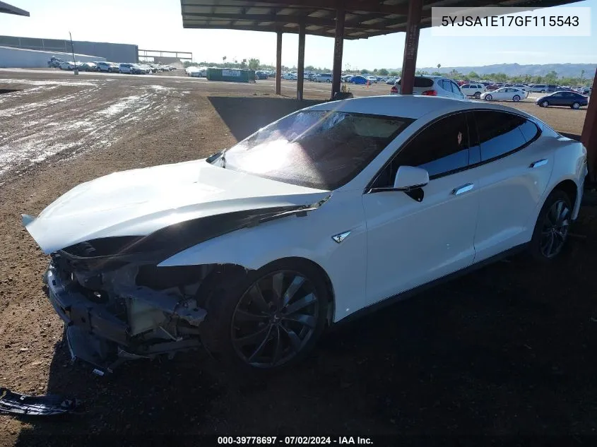 5YJSA1E17GF115543 2016 Tesla Model S 60/70/75/85