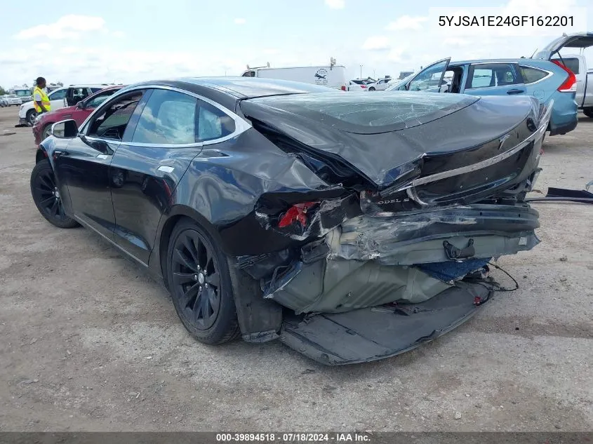 2016 Tesla Model S 60D/70D/75D/85D/90D VIN: 5YJSA1E24GF162201 Lot: 39894518