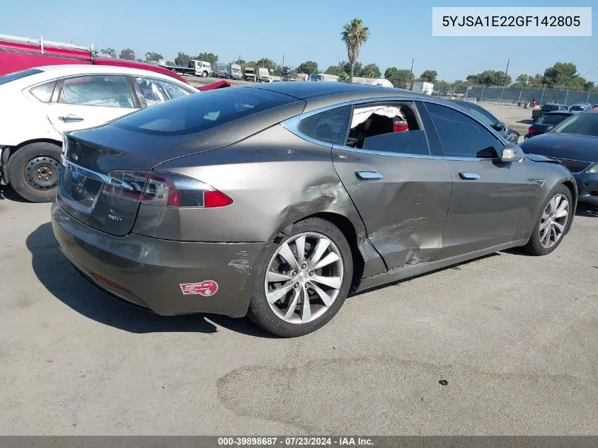 5YJSA1E22GF142805 2016 Tesla Model S 60D/70D/75D/85D/90D