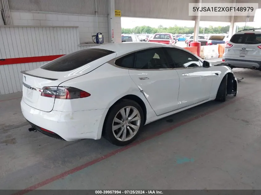 5YJSA1E2XGF148979 2016 Tesla Model S 60D/70D/75D/85D/90D