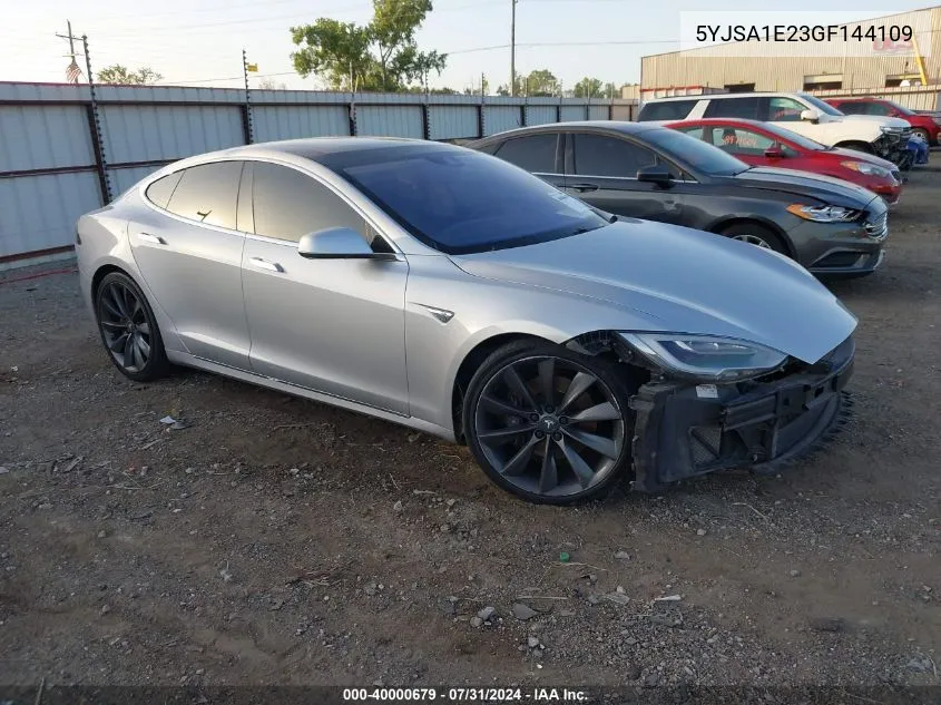 2016 Tesla Model S 60D/70D/75D/85D/90D VIN: 5YJSA1E23GF144109 Lot: 40000679