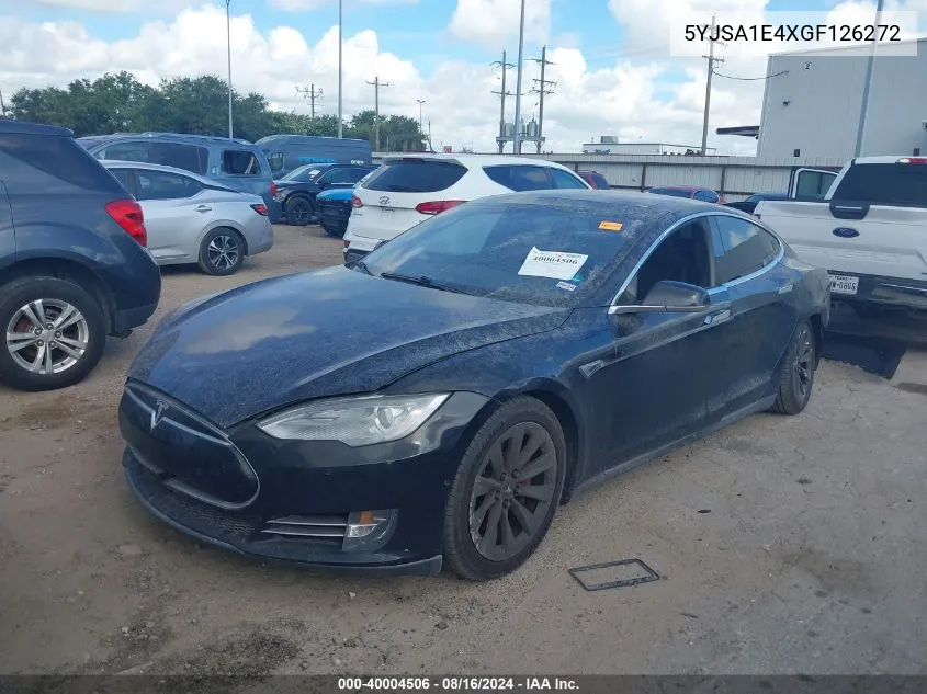 2016 Tesla Model S 90D/P100D/P85D/P90D VIN: 5YJSA1E4XGF126272 Lot: 40004506