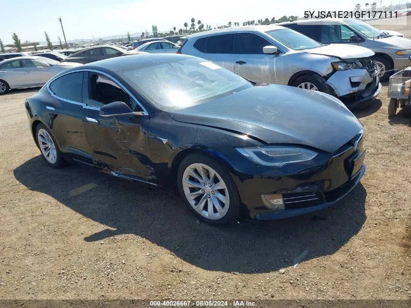 5YJSA1E21GF177111 2016 Tesla Model S 60D/70D/75D/85D/90D