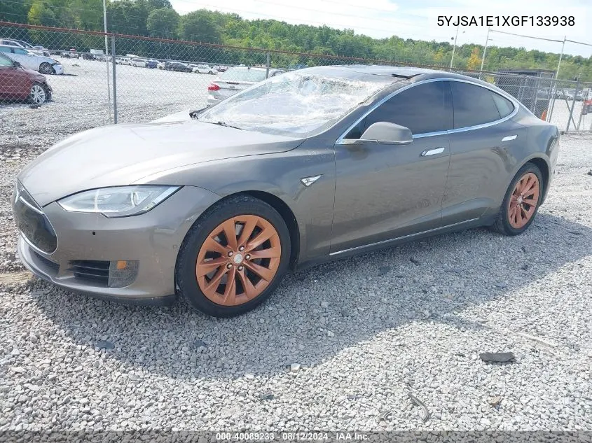 2016 Tesla Model S 60/70/75/85 VIN: 5YJSA1E1XGF133938 Lot: 40089233