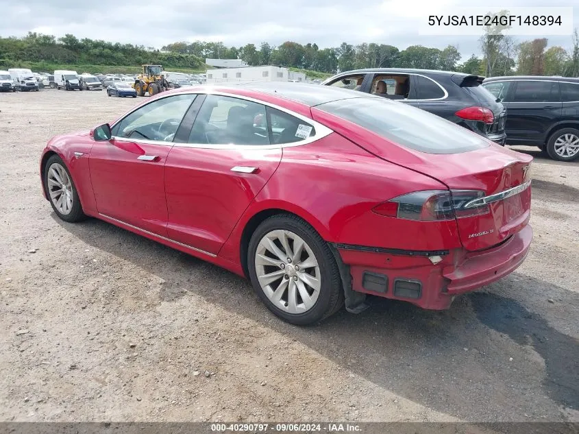 5YJSA1E24GF148394 2016 Tesla Model S 60D/70D/75D/85D/90D