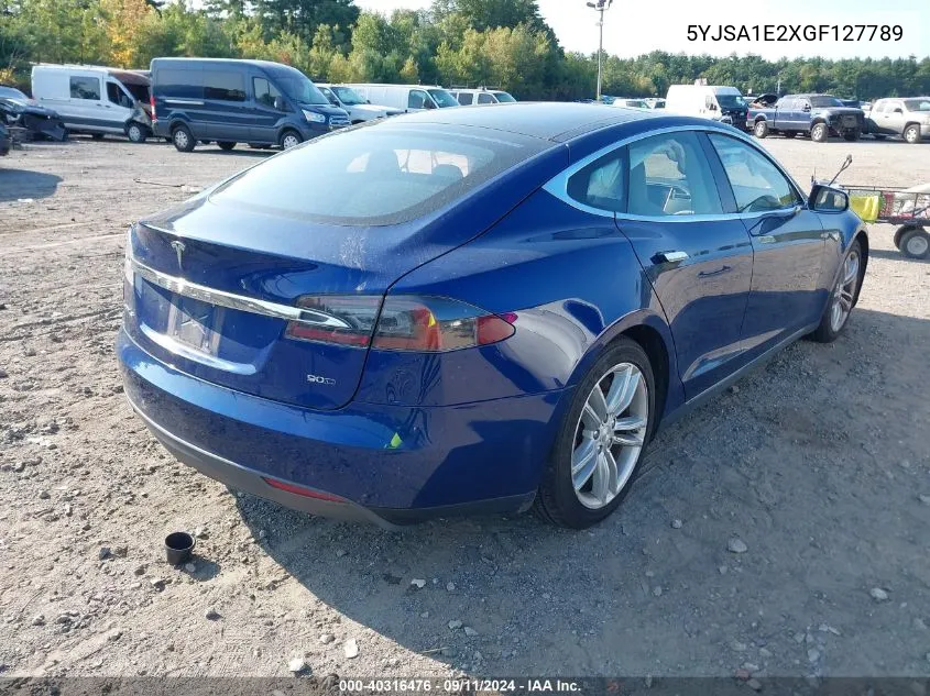 2016 Tesla Model S VIN: 5YJSA1E2XGF127789 Lot: 40316476