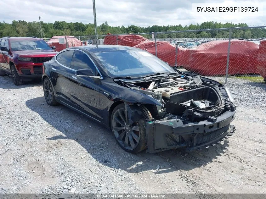 5YJSA1E29GF139724 2016 Tesla Model S 60D/70D/75D/85D/90D